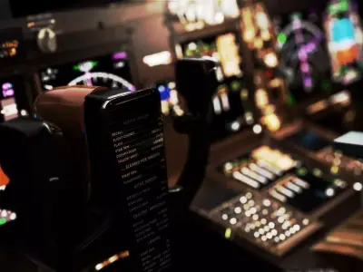 Boeing 747 Airplane Cockpit 3D model