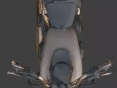 Demon-Possessed Copper Chopper 3D Model Low-poly 3D model