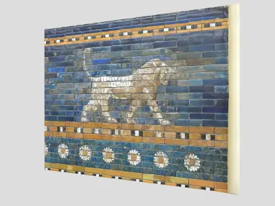  Babylon- Lion-Ishtar Gate Low-poly 3D model