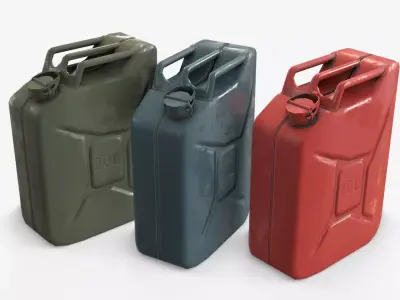 Jerrycan Asset 04 Low-poly 3D model