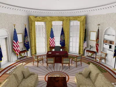 The Oval Office 3D model