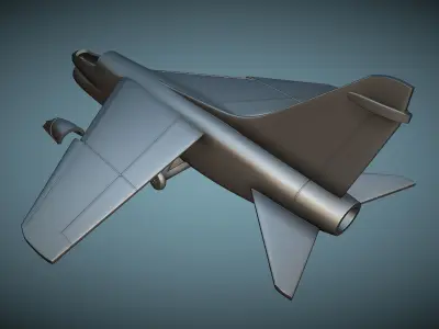 Vought LTV A-7E Corsair II - 3D Printable Model 3D print model