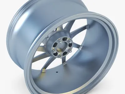 Vossen VPS-310T 19 wheel silver 3D model