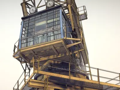 Crane STOTHERT-PITT livery ver-2 Low-poly 3D model