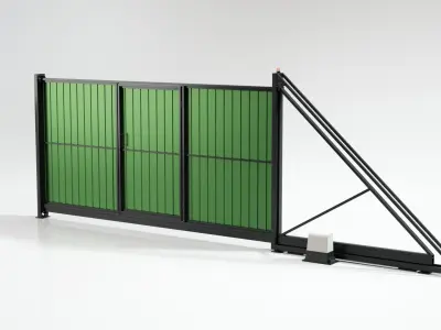 Sliding gates 3D model