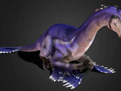 Therizinosaurus Low-poly 3D model