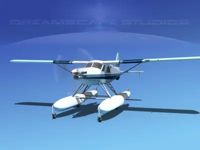 DeHavilland DHC-2 Turbo Beaver V12 3D model