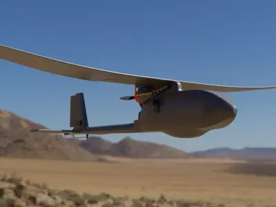 RQ 11 Raven UAV Model for 3D printing Free 3D print model