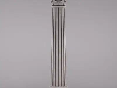 Corinthian Column 3D model 3D model