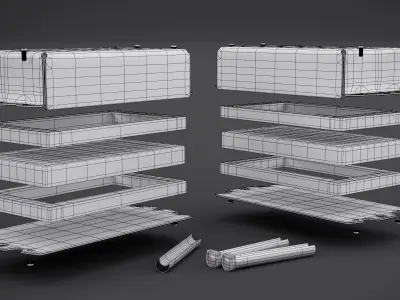 Nizh in Kontakt-1 box - ERA for Tank High Poly 3D model 3D model 3D model