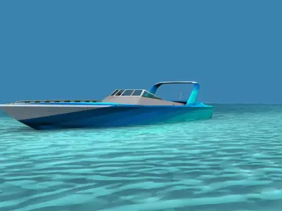 Phazer 38 Cigarette Boat V05 3D model