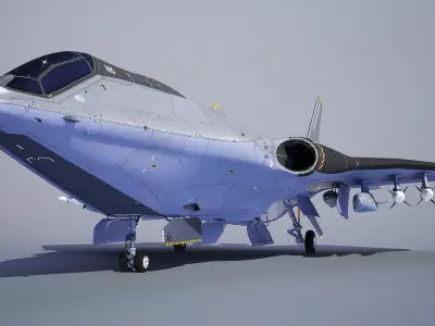 Sci-fi Multi-purpose Spacefighter 3D model