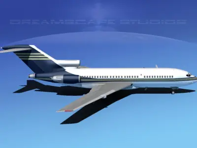 Boeing 727-100 Corporate Jet 6 3D model