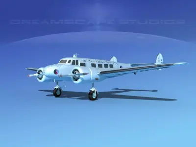 Lockheed L10 Electra Eastern 3D model