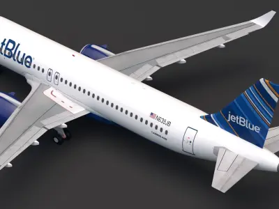 JetBlue A320 NEO 3D model