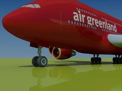 Air Greenland Airbus 3D model