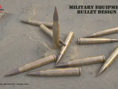 BULLET DESIGN Low-poly 3D model