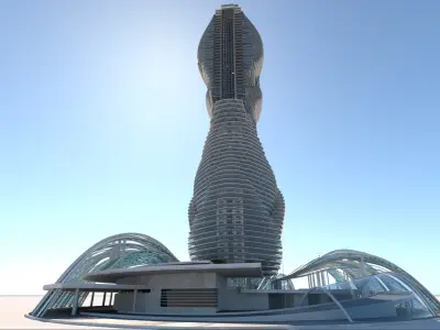 Modern Building 10 3D model