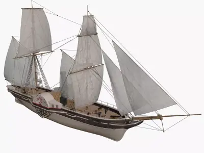 Pervaz-i Bahri Low-poly 3D model