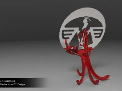 375 Automotive Logo Free 3D model