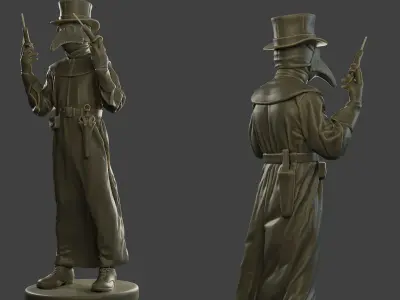Hans Plague Doctor PDS005 3D print model