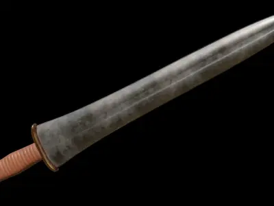 Greek Sword Xiphos 03 Low-poly 3D model