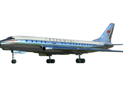 Tupolev Tu-104 3D model