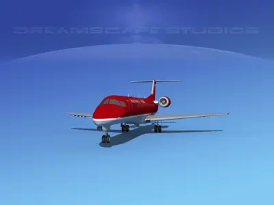 Embraer ERJ-140 Northwest Airlink 3D model
