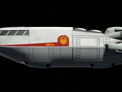 Battlestar Galactica - Colonial Shuttle Mk2 with 6 Color Schemes 3D model