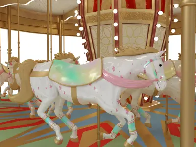 Carousel 3D print model