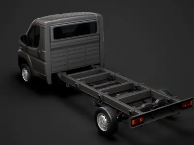 Citroen Relay Chassis Truck Single Cab 4035WB 2014 3D model