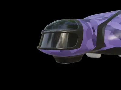 Sci-Fi Military Spaceship - Tortoise G909 3D print model