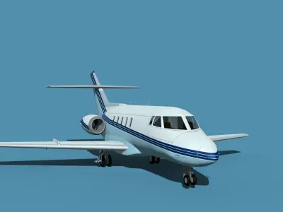 British Aerospace 125 Dominie V01 3D model