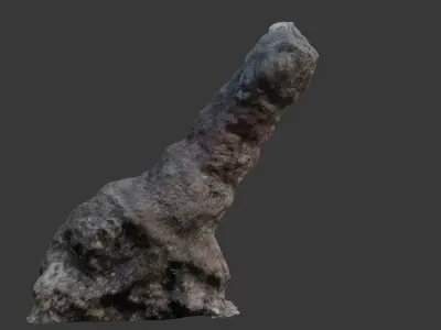Termite Mound 3D Scan Low-poly 3D model