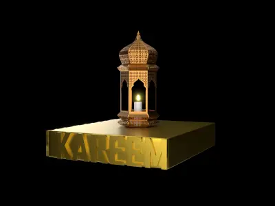 Ramadan Special Lamp 3D Model Free 3D model