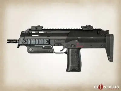 AAA FPS MP7A1  Low-poly 3D model