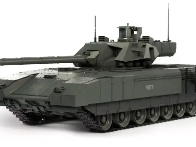 Tank T-14 Armata 2021 3D model