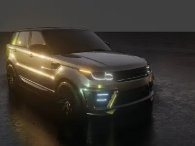 2016 Custom Land Rover Range Rover Sport Free 3D model