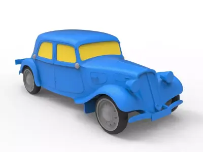 Citroen 1934 Classic Car 3D print model