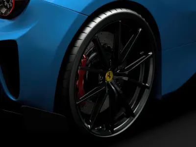 Ferarri GTB 488 Pista 2020 wheel 3D model