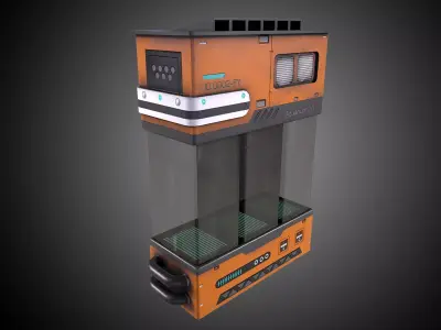 Sci-Fi Aquarium V1- 008 Low-poly 3D model