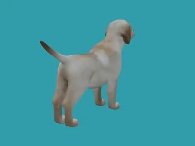 lowpoly dog 3dmodel 3D model