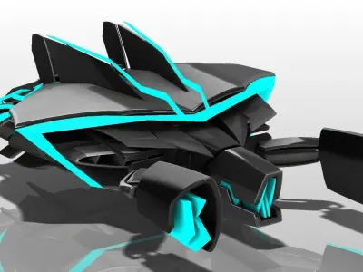 THE BAT 3D Model Unmanned Concept 3D model