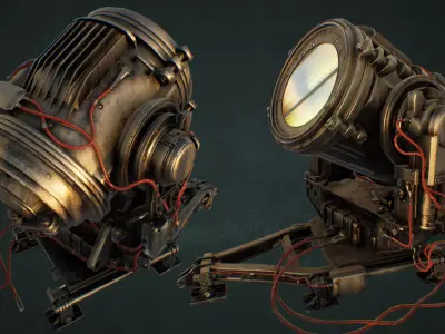 Enchanted Library Low-poly 3D model