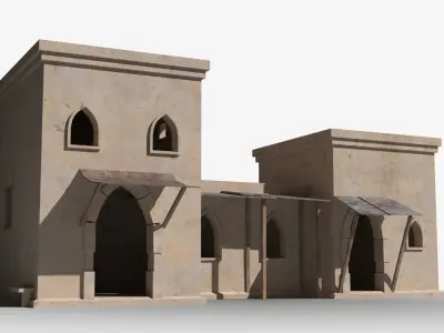 Arab x34 Low-poly 3D model