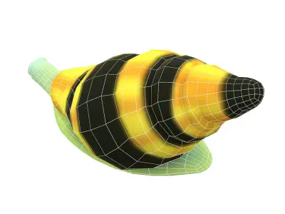 Assassin Snail Animated  Low-poly 3D model