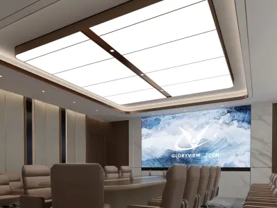 Office Interior with Conference Room 3D model