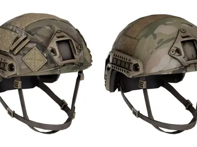 OPSCORE FAST XP BALLISTIC HELMET Low-poly 3D model