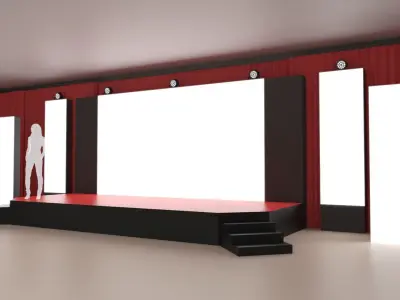 Conference Stage 1 3D model