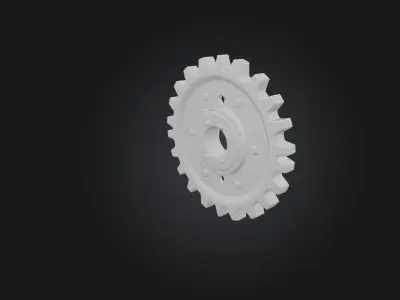 Gear model Low-poly 3D model